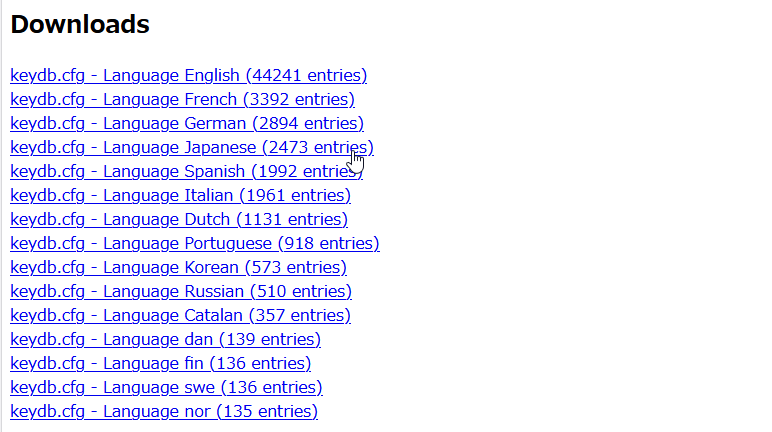 日本語のファイルをダウンロードする