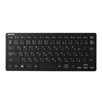 バッファロー 薄型ミニキーボード ワイヤレス BSKBW355(正面)